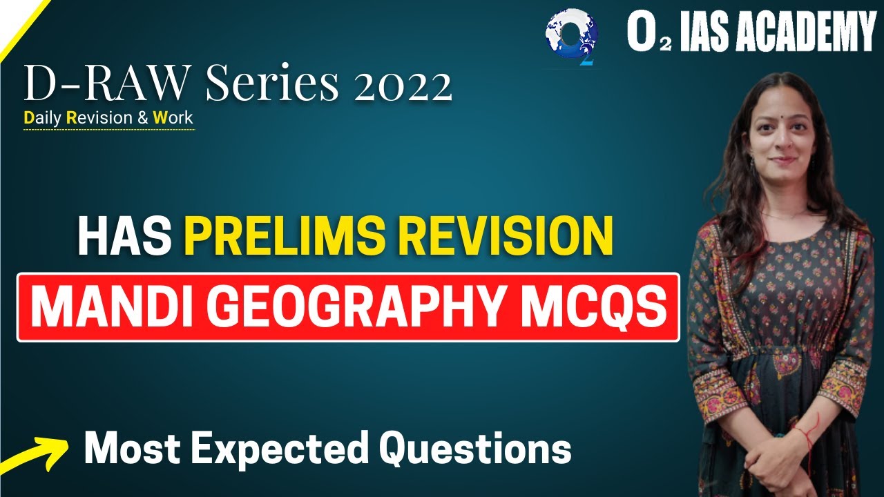 HAS Prelims 2022 | Himachal GK: Mandi Geography MCQs - Geography of Himachal - HP GK Revision 2022