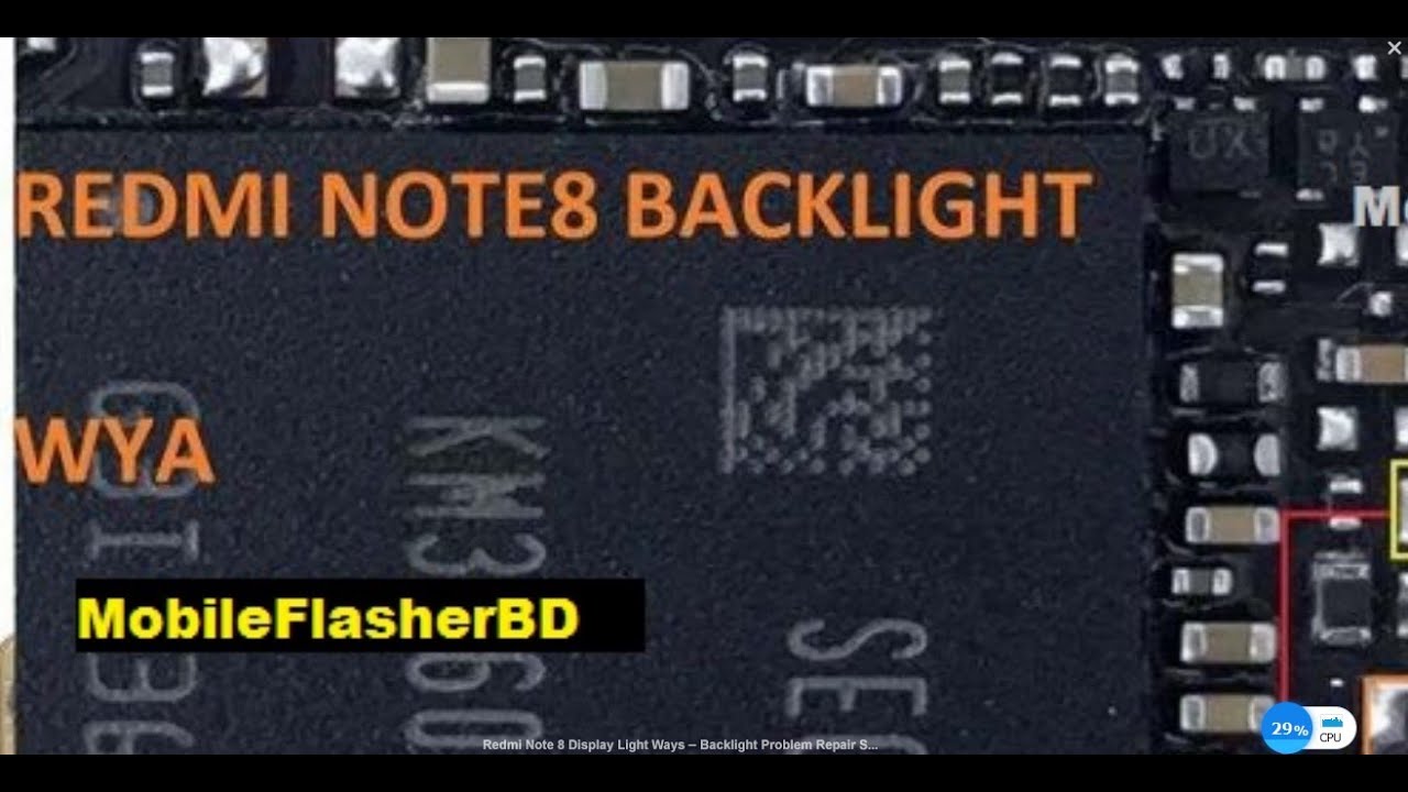 Redmi Note 8 Display Light Ways LED Backlight Problem Repair Solution jumper Way  GSM Free Equipment