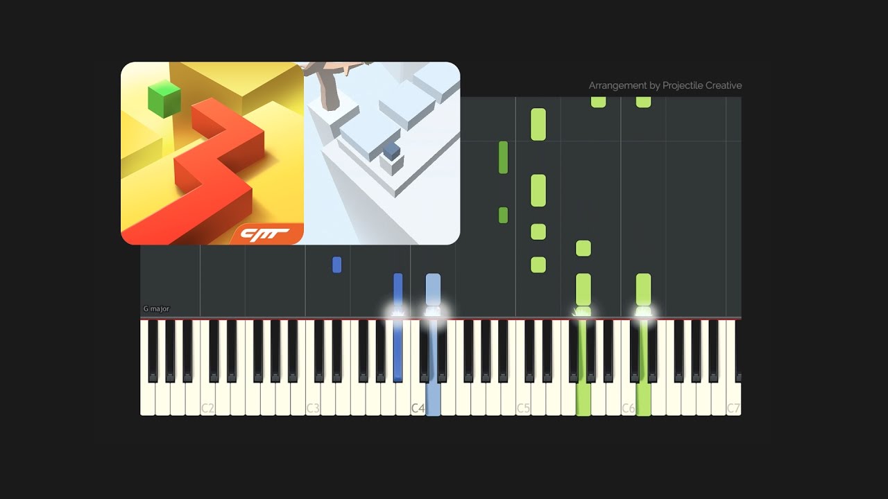 Dancing Line - The Winter // Custom Arrangement (Synthesia Tutorial + MIDI + PDF)
