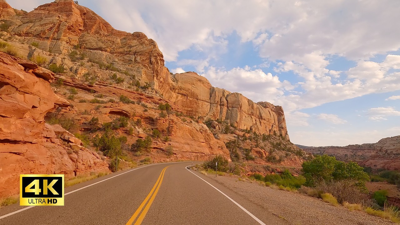 Utah Scenic Byway 12 Complete Drive | Torrey to Panguitch | 4K Golden Hour Scenic Drive