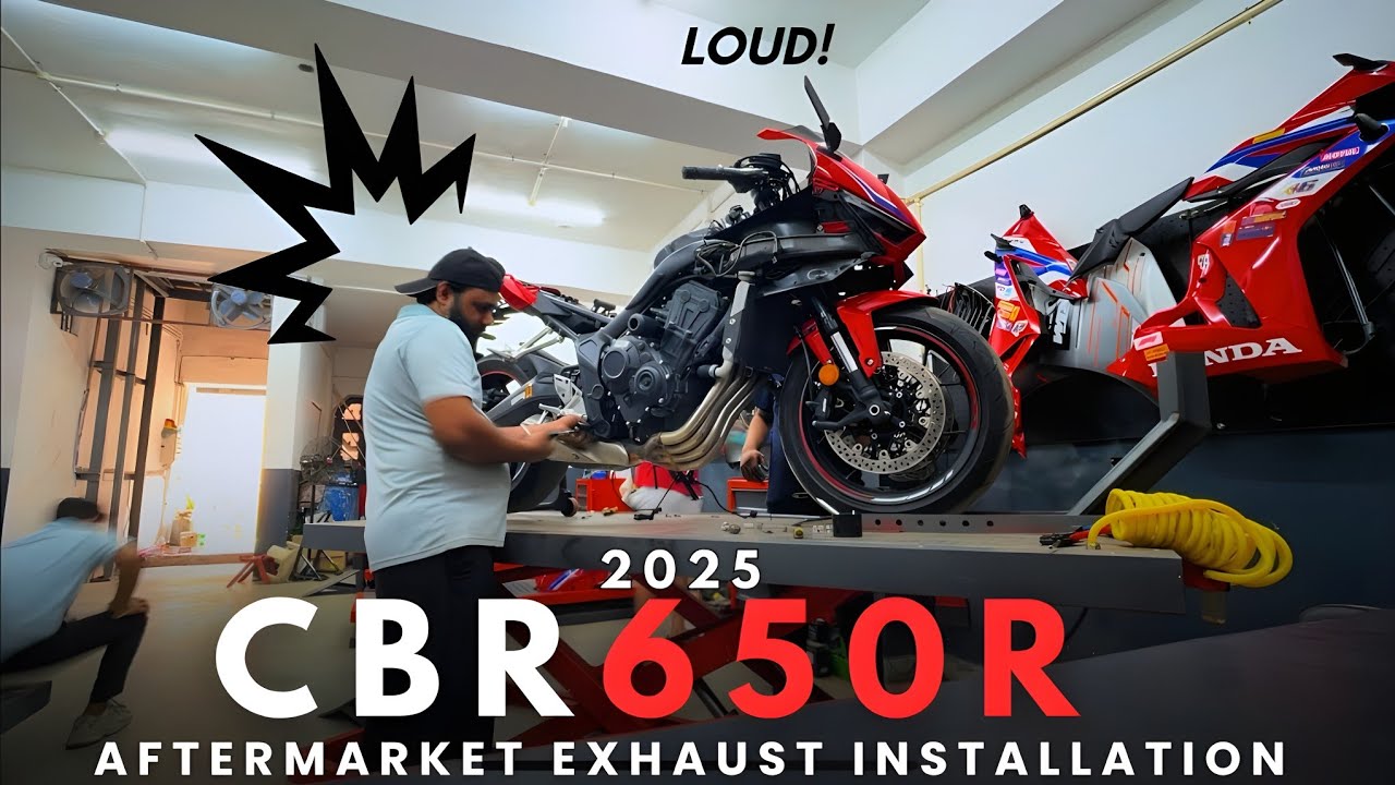 Установка выхлопной системы CBR650R 2025: IXIL Full System LOUD!