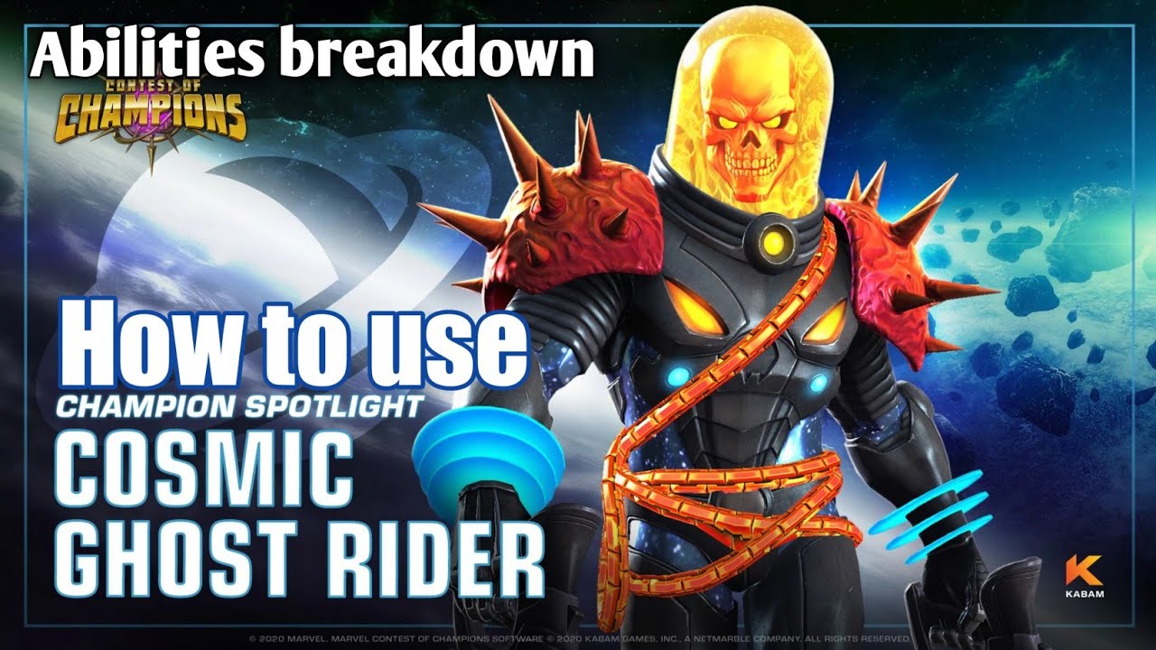 How to use Cosmic Ghost Rider [Abilities Breakdown] - Marvel Contest of Champions