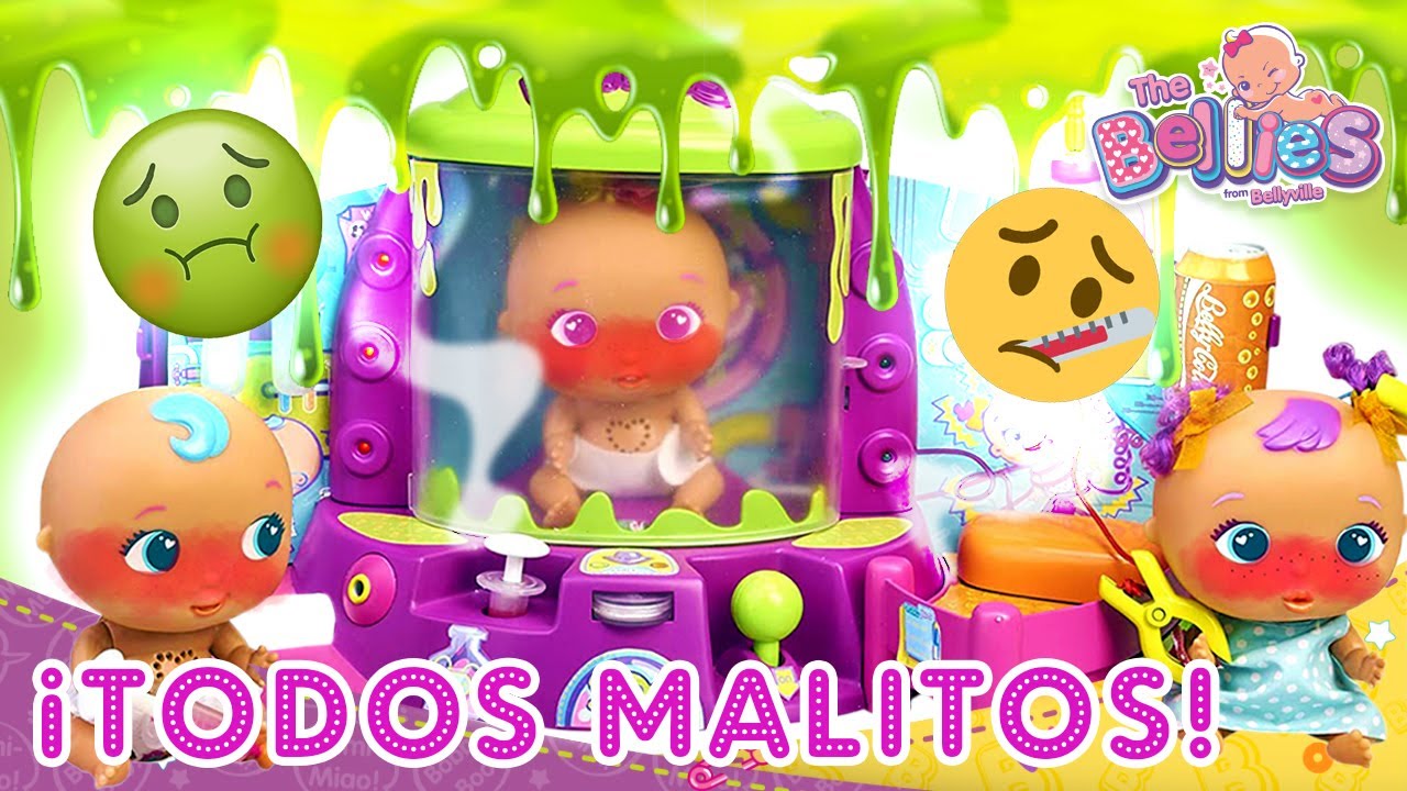 🤒 El VIRUS TESTER se ha ROTO 😷 ¡TODOS los BELLIES se ponen MALITOS! l The Bellies Babies