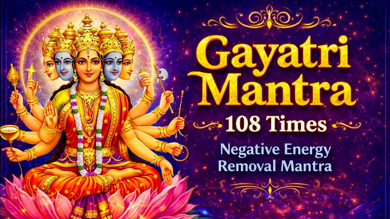 Gayatri Mantra | 108 Times 🕉️ Negative Energy Removal Mantra | om bhur bhuvah swaha | Vedic Mantras 