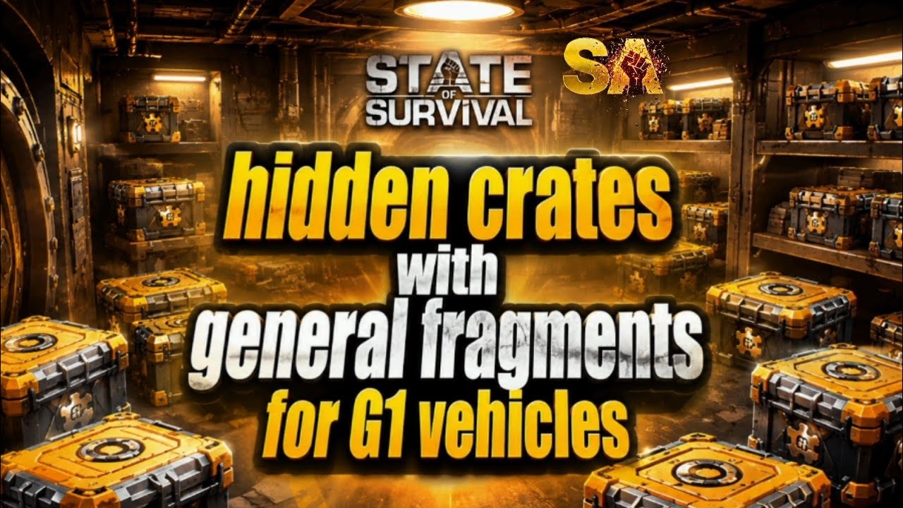 State of Survival: General fragments for G1 vehicles for free(english subtitles)