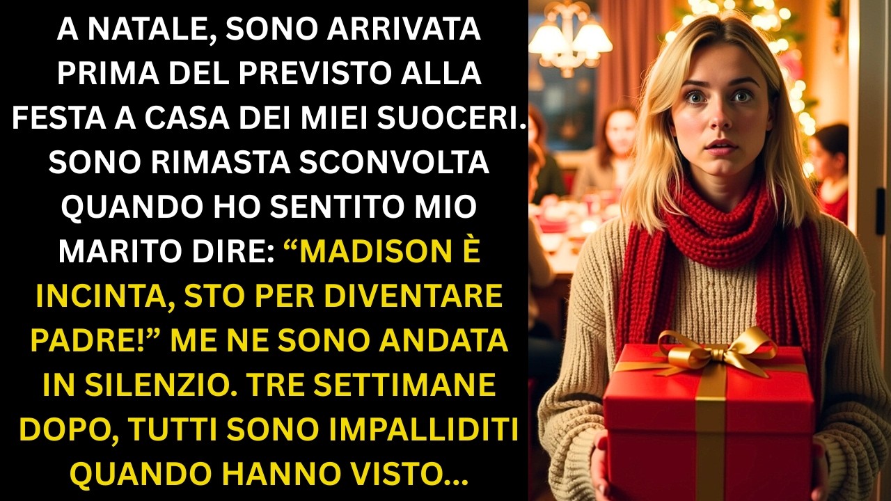 Sono arrivata presto🎄giusto per sentire mio marito annunciare la gravidanza dell’amante😡Tre settiman