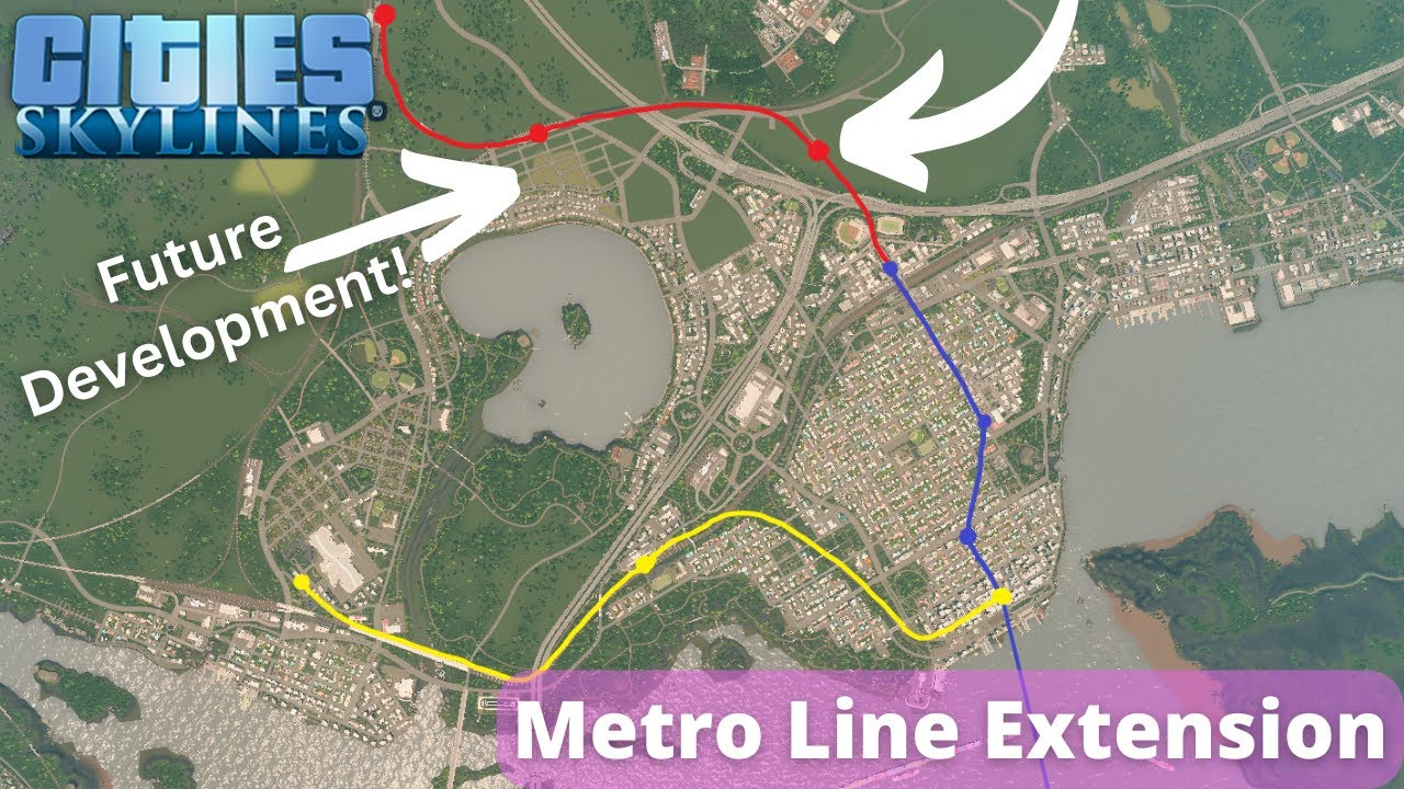 Adding a Realistic Metro Line Expansion – Cities Skylines Let's Play – Oracle Valley – Episode 52