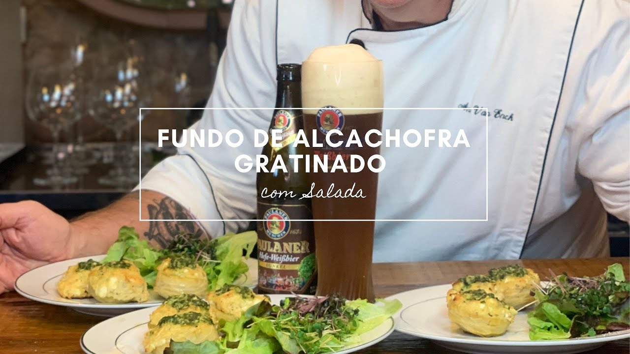 Fundo de Alcachofra gratinado com Salada - Arno van Enck