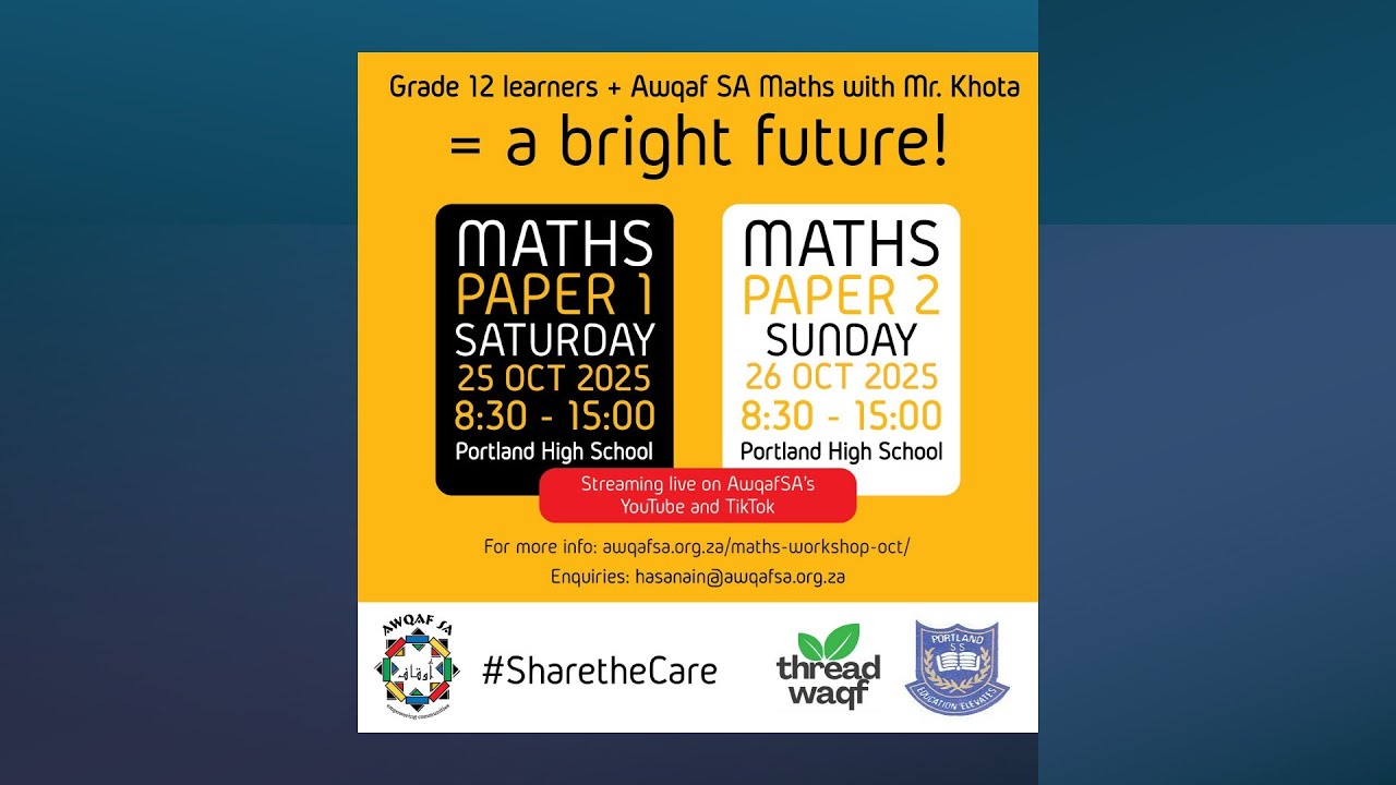 Awqaf SA Grade 12 Maths Oct - Maths Paper 1