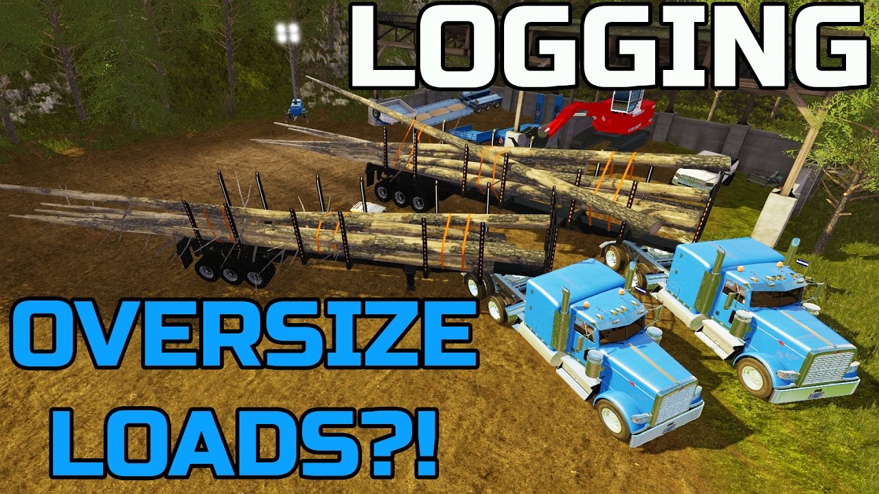 FARMING SIMULATOR 2017 | LOGGING | MULTIPLAYER | TWO OVERSIZE LOADS
