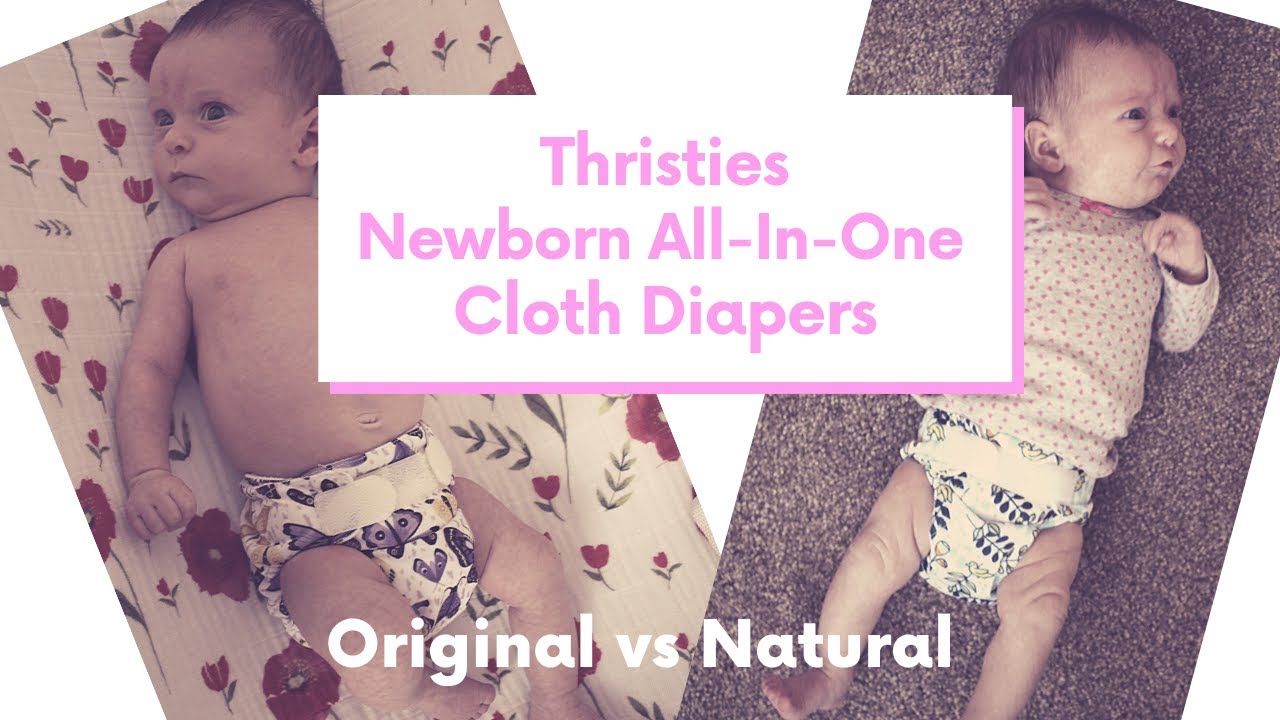 Thirsties Newborn All-In-One Cloth Diapers | Standard vs. Natural | Comparison + Review