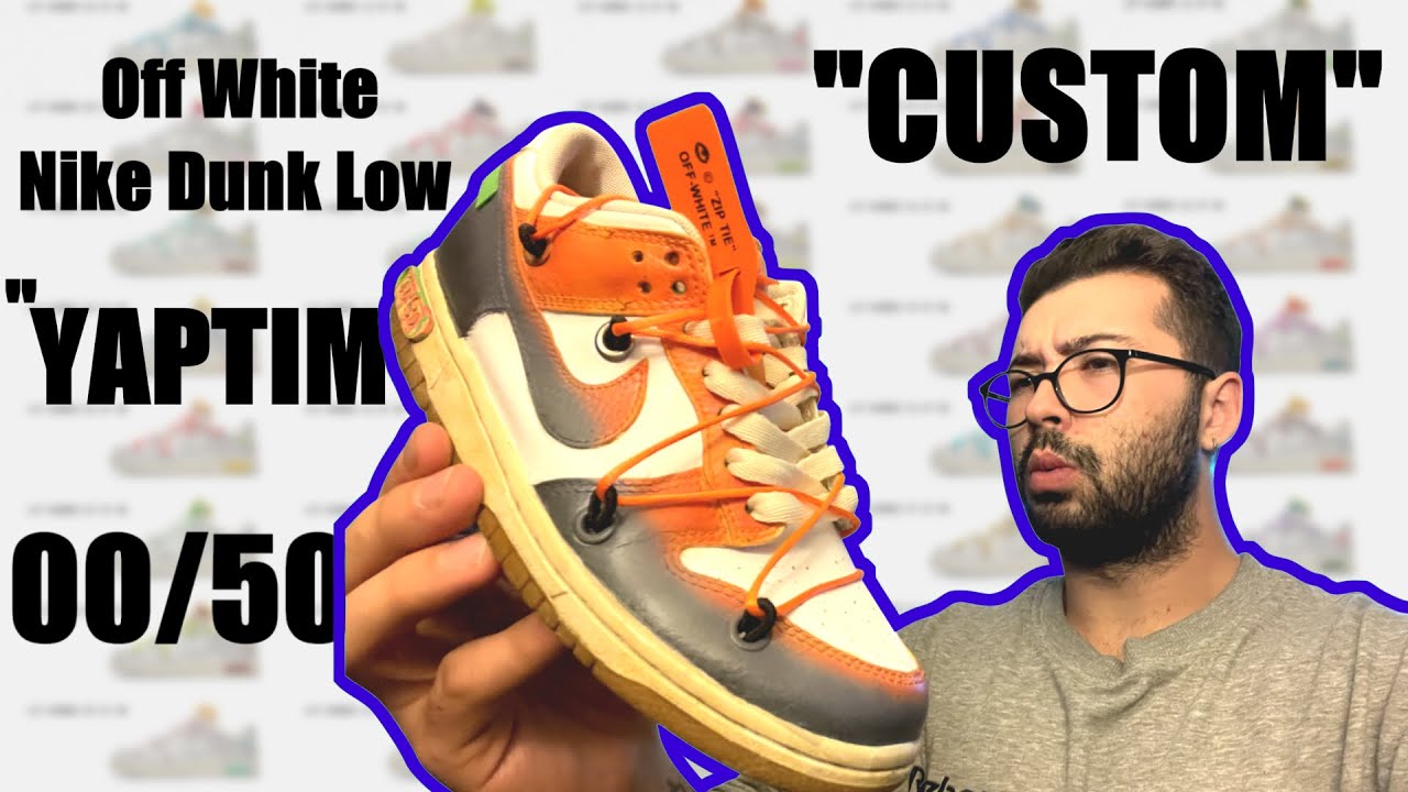 Custom Off-White Nike Dunk Low YAPTIM  - (00/51)