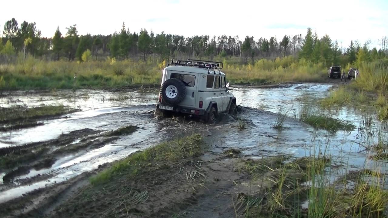 УАЗ vs Lexus LX470 vs Land Cruiser 200 vs Hummer H3 vs Hilux Surf. Танковая дорога. Жесть!!!