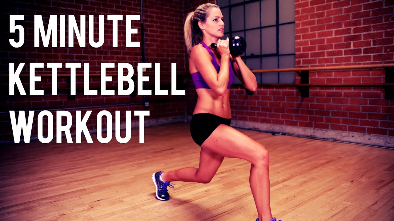 5 minute Kettlebell Workout for Fat Burning and Toning