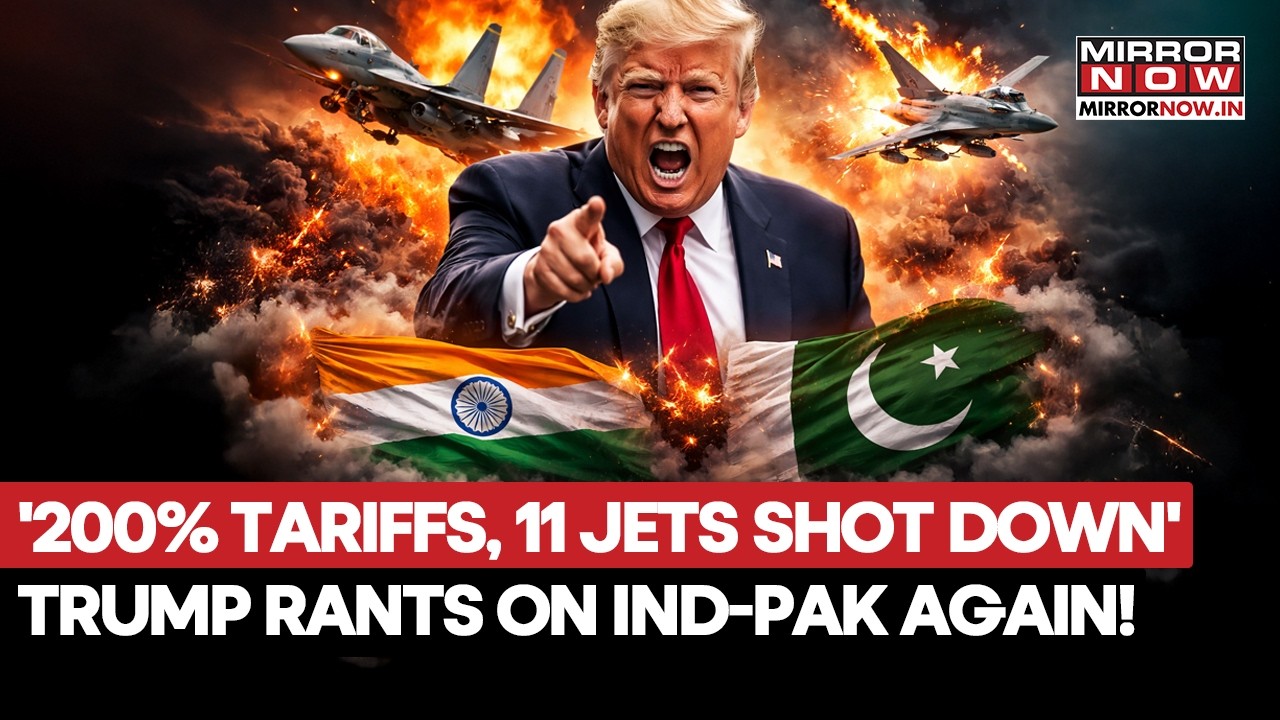 Трамп вновь обрушился с критикой на прекращение огня между Индией и Пакистаном, заявив, что угрож...
