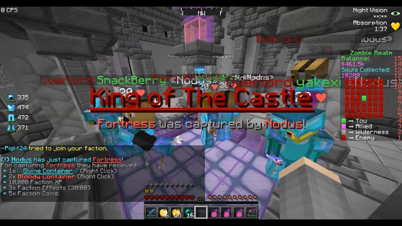 Nodus gets koth Streak #6 [SaiCoPvP Zombie]