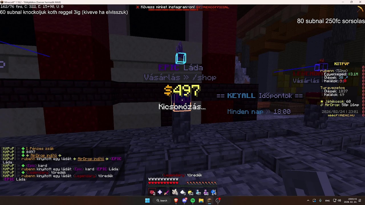 KOTH LIVE (FyreMC KitPVP)