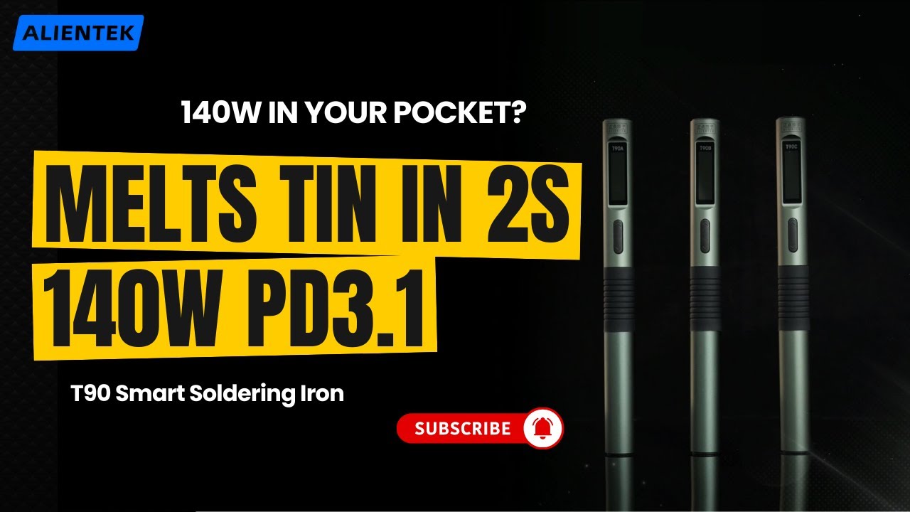 140W Soldering Iron? This One Runs on PD3.1! 🔥 (T90 Review) #electronics