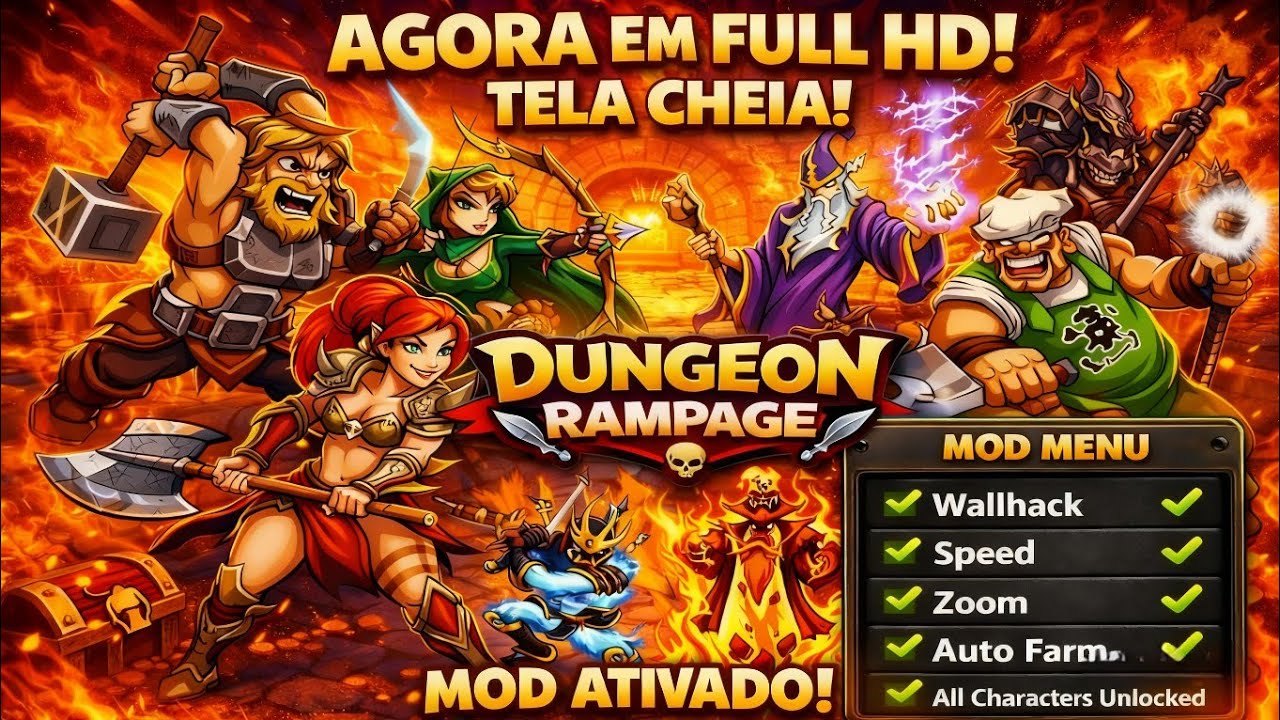 DUNGEON RAMPAGE - CHEAT ATUALIZADO PARA O MODO TELA CHEIA!