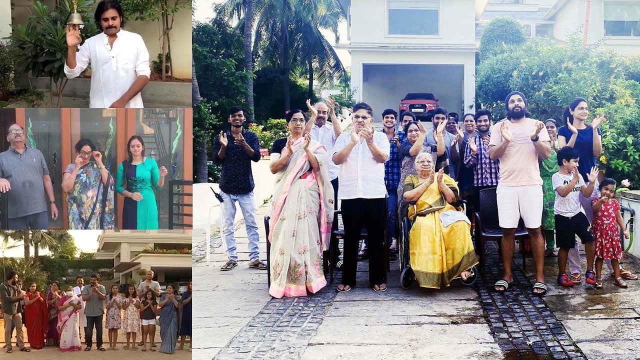 Celebrities lend support to Janata Curfew TFI Celebs Clapping Visuals || Clap For The Nation