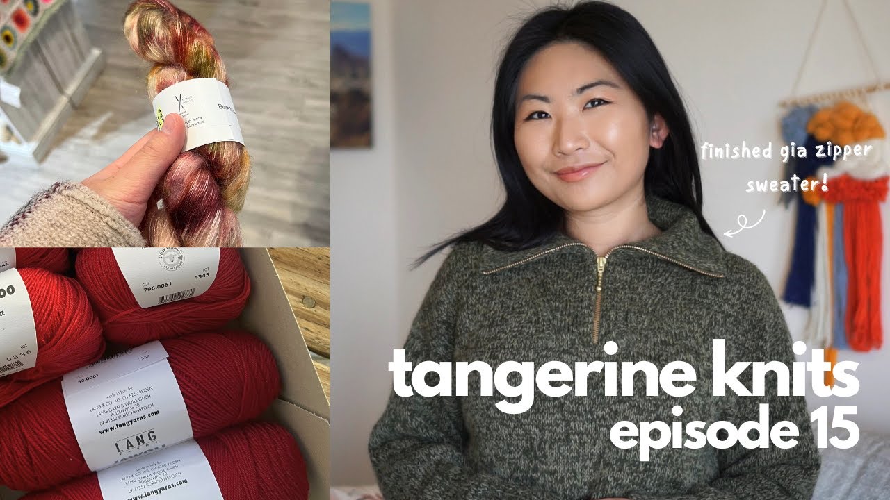 gia zipper sweater (+ zipper sewing tips), cumulus blouse, spring knitting plans | Ep15