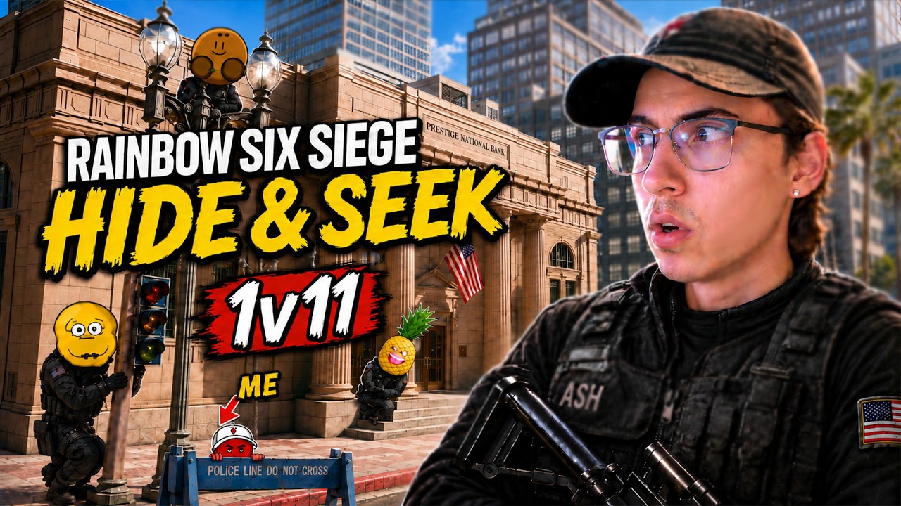 I accidentally WON @CoconutBrah&rsquo;s 1v11 Hide n Seek (@SirPineee Carried)