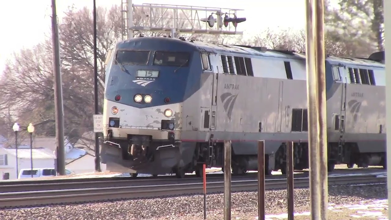 Amtrak 15 Leads Train #4 Princeton, IL 2/3/26