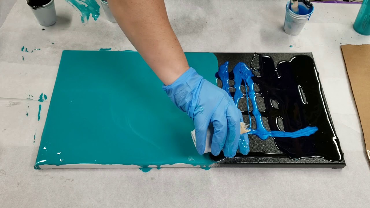 Resin Swipe with Negative Space