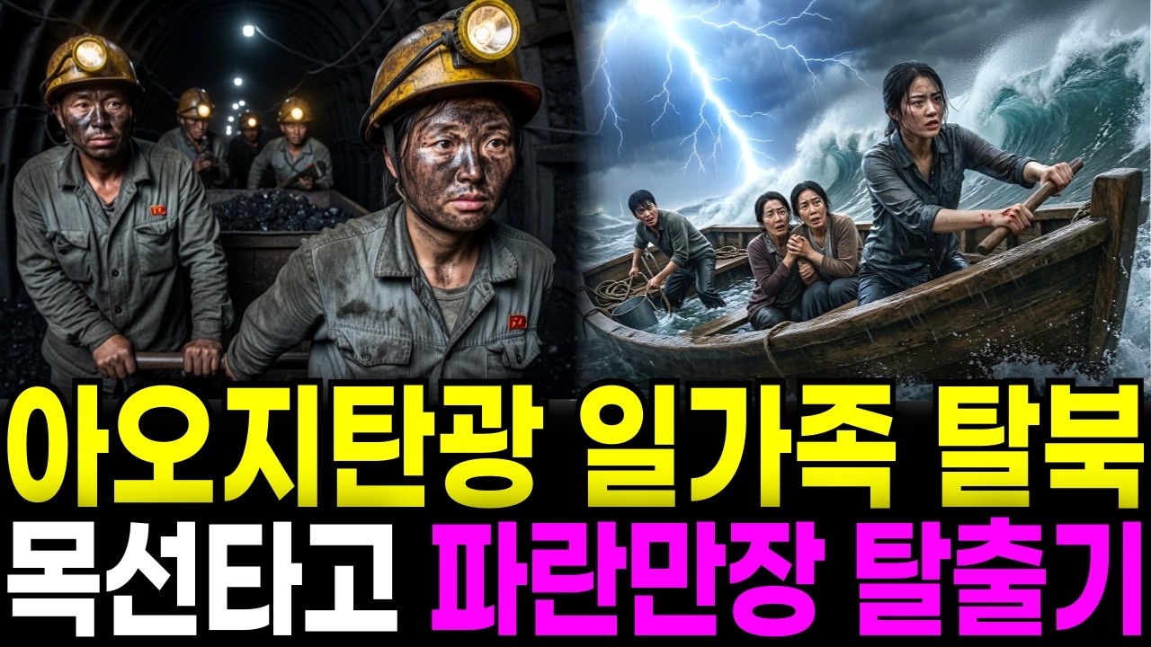 아오지탄광 일가족 탈북 목선타고 파란만장한 탈출이야기