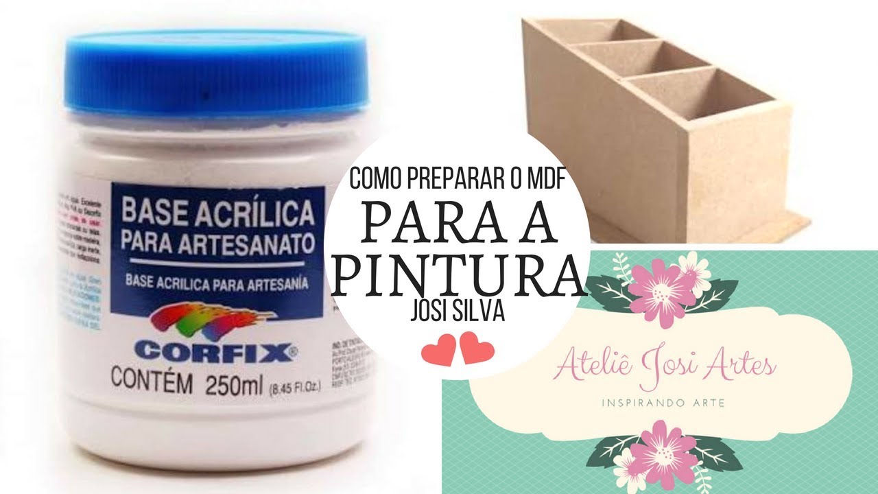 COMO PREPARAR O MDF PARA PINTURA COM CORFIX #DICADAJOSI  EPISÓDIO 3