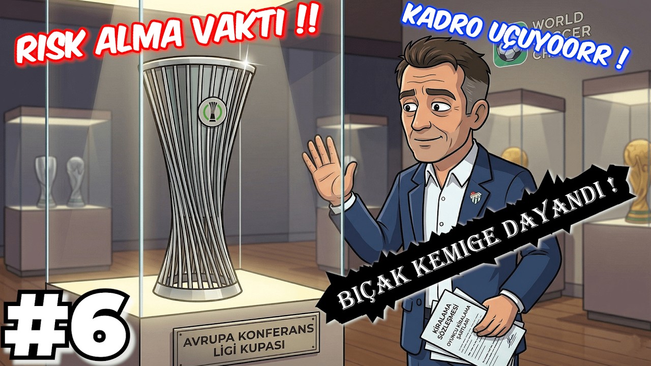 🚀 Bursaspor'un Avrupa Macerası... 👀 RİSK ALMA VAKTİ‼️⚽️ (WSC KARİYER) B&Ouml;L&Uuml;M #6⚽️