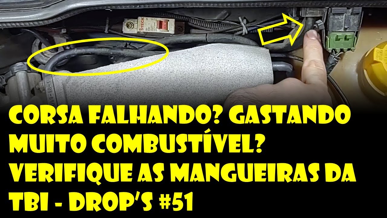 Corsa Falhando? Gastando muito combustível? Verifique as Mangueiras da TBI | Dr. Corsa
