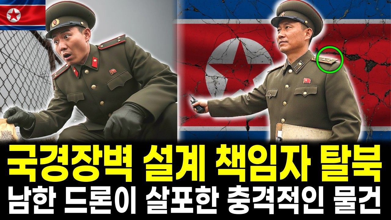 국경 장벽 설계한 국가보위성 장교 탈북, 남한 드론이 살포한 충격적인 물건 하나가 그의 인생을 송두리째 변화시켰다.
