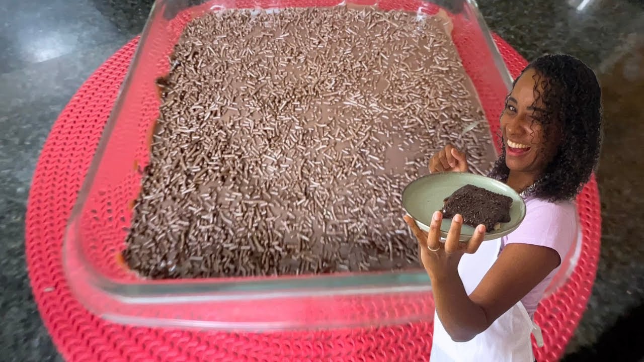 Pavê de brigadeiro muito cremoso e gostoso