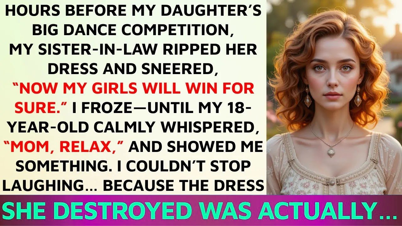 My MIL Ripped My Daughter’s Dress Right Before the Competition… But She Didn’t Expect