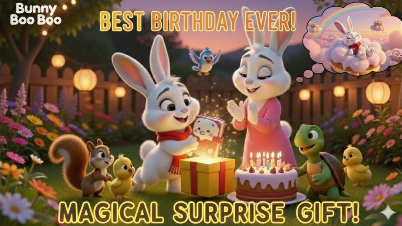 Bunny Boo Boo’s Magical Birthday: Caring for Mama & A Dreamy Surprise! 🎂✨ | Bedtime Story for Kids