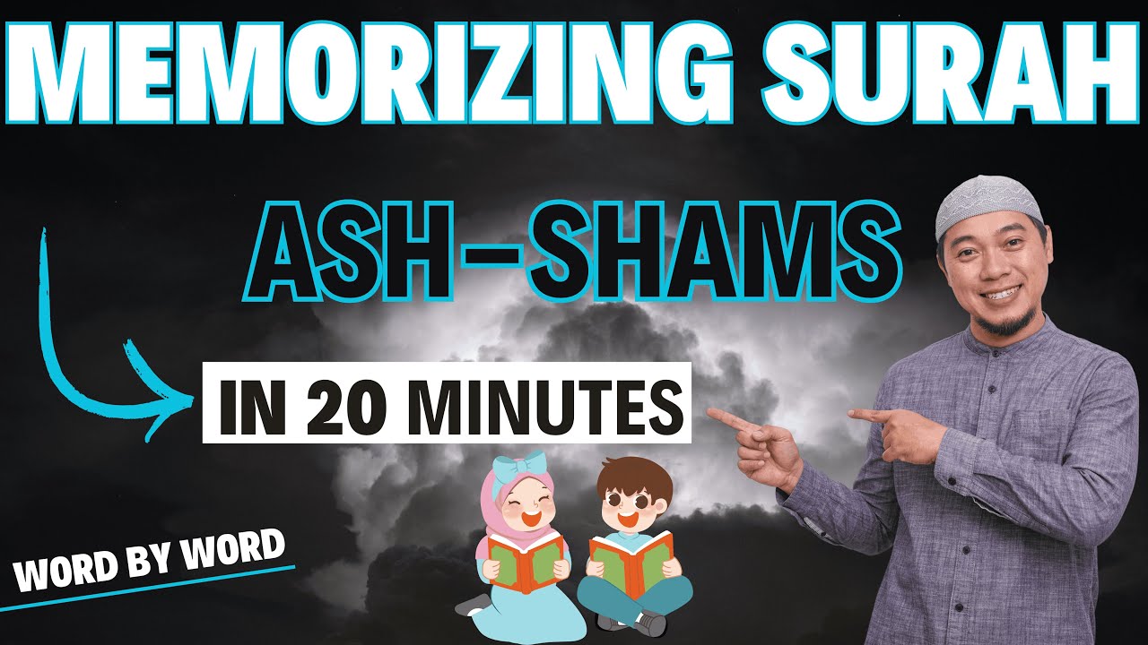 Learn Surah 91 Ash-Shams With Tajweed Word by word #quranmemorization