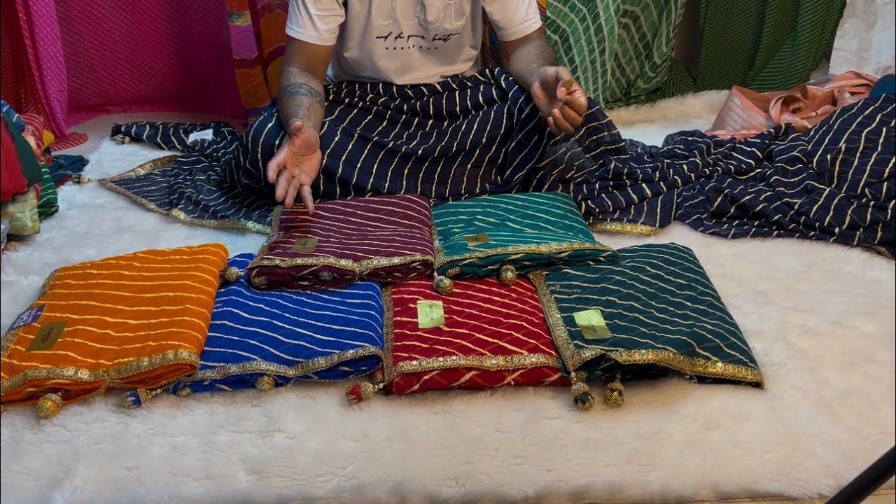 😍 आ गया जयपुरी लहरिया साड़ी धमाकेदार लहरिया की साड़ीया | Latest Jaipuri Leheriya Saree 2025 #saree