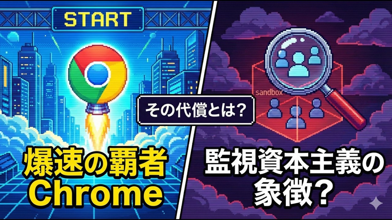 ブラウザ・Chrome：爆速の覇者。 約束と危険。監視資本主義の象徴？