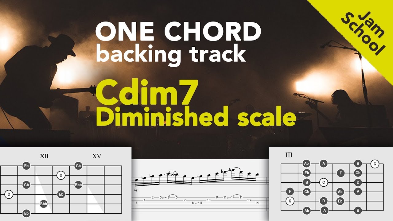One Chord (Cdim7) Backing Track for the Diminished scale and Arpeggio