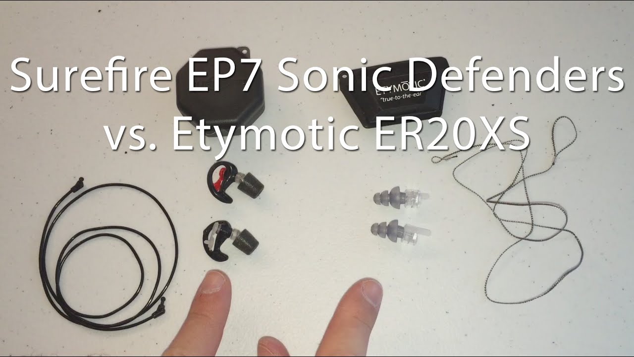 Motorcycle Earplug Comparison Surefire EP7 Sonic Defenders Ultra vs Etymotic ER 20 XS