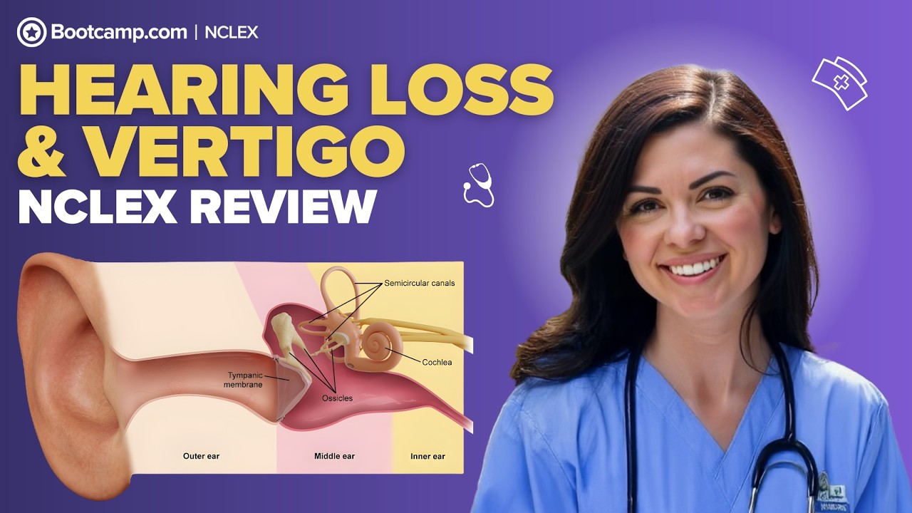 Hearing Loss & Vertigo Explained | NCLEX® Ear Disorders, Cerumen Care, Hearing Aids & Surgical Care