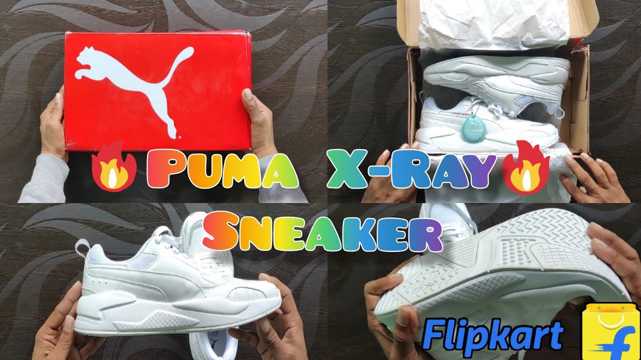 UNBOXING:- PUMA X-Ray 2 Square  Sneaker | White Colour | From Flipkart