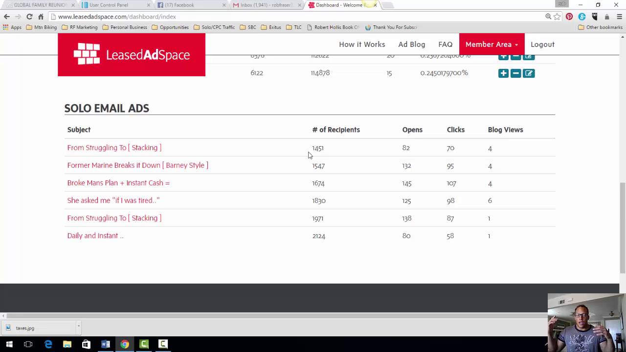 More numbers and lower cost per click using Leased Ad Space