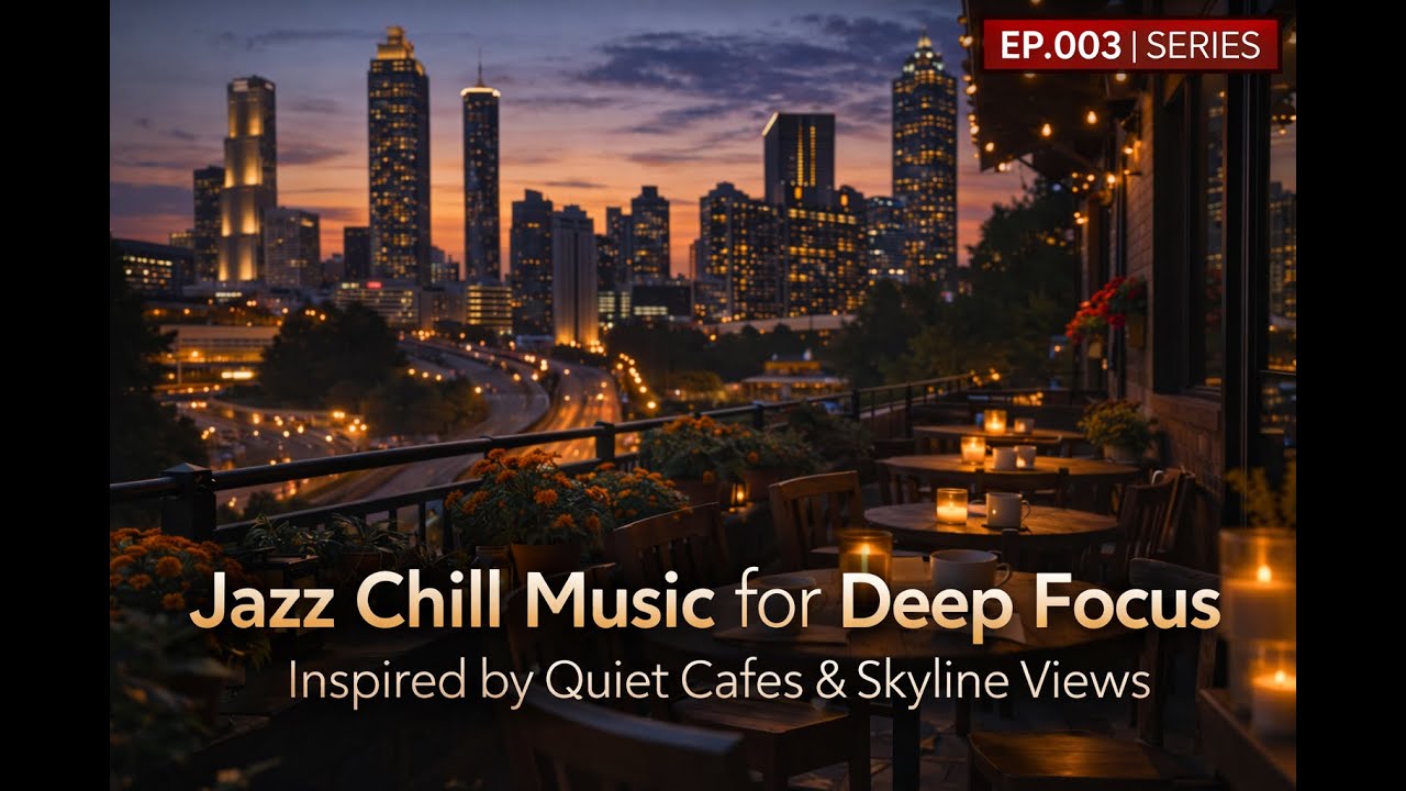 Atlanta Skyline Jazz ☕ Chill Lofi Beats for Deep Focus, Work & Study