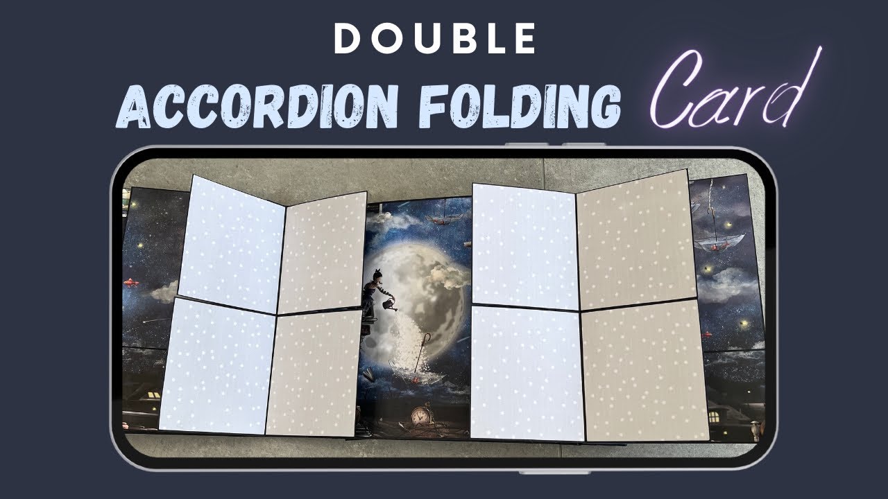 Double Accordion Folding Card Tutorial | Scrapbook Pop-Up Page