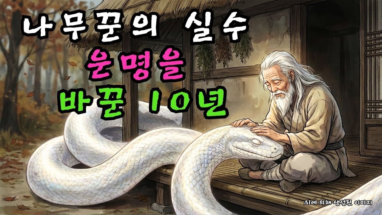 실수로 수컷 뱀을 죽인 나무꾼, 속죄하며 10년간 암컷을 돌보자 그가 세상을 떠난 날 벌어진 눈물겨운 결말 | 야담 | 민담  |  조선시대