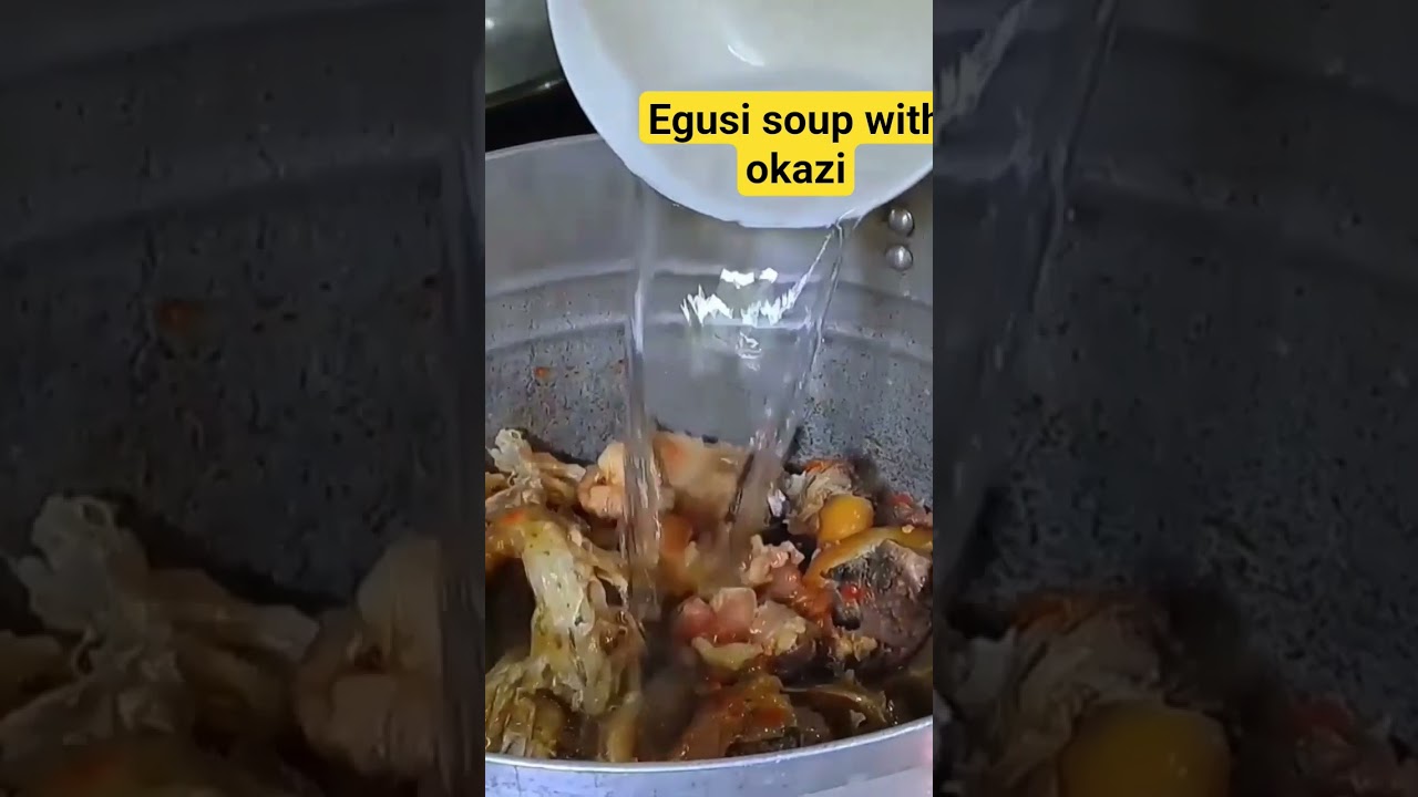 okazi soup with egusi and ofor #food #cooking #egusisoup