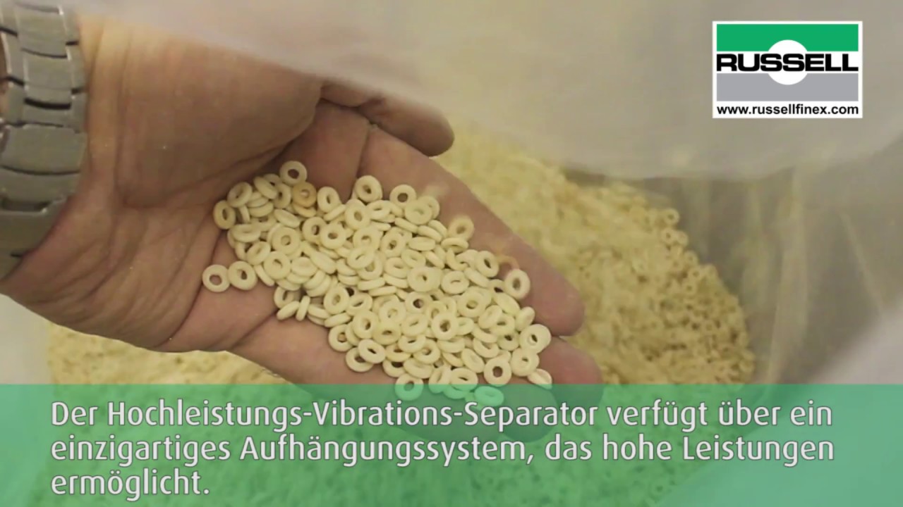 Klassierung gebrochener St&uuml;cke von Teigwaren &ndash; Finex Separator&trade;