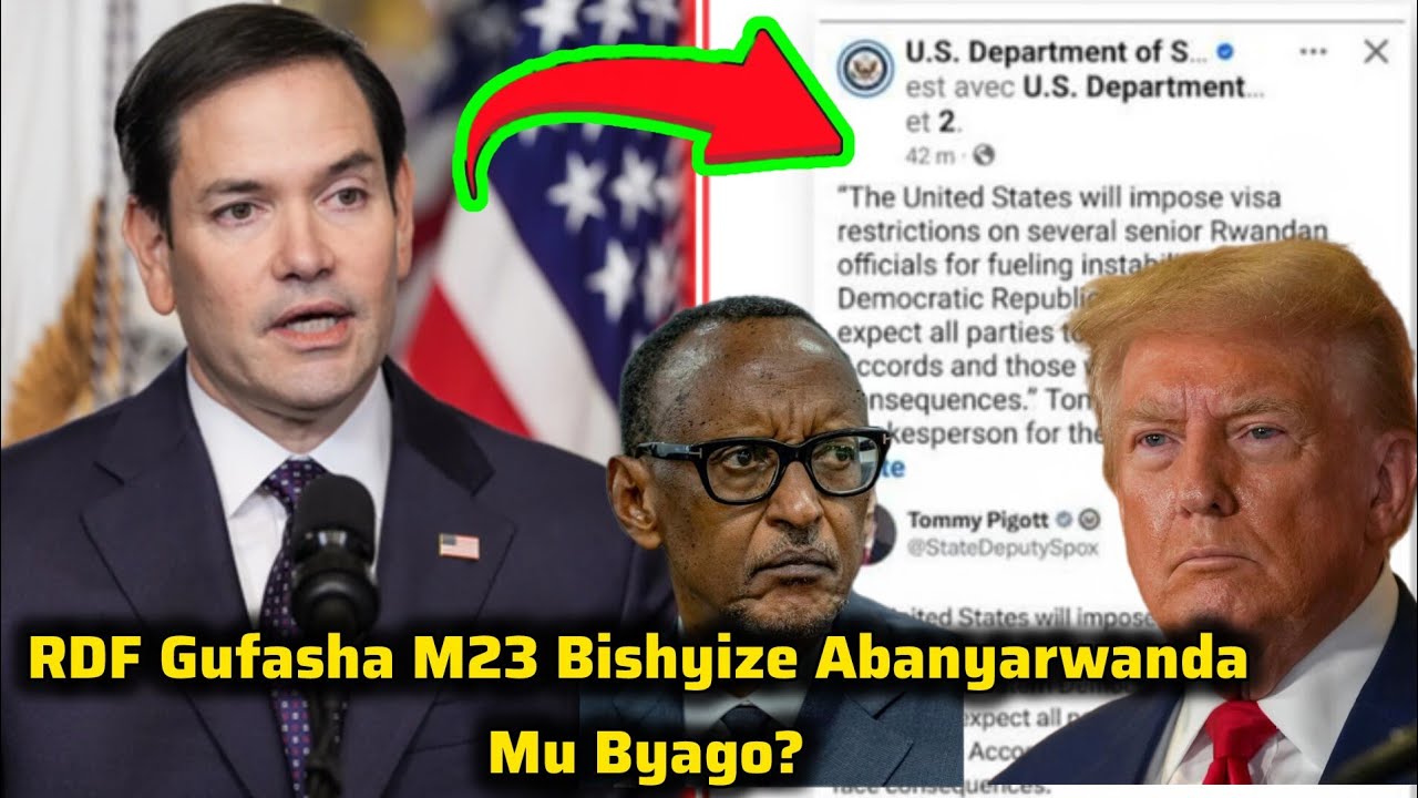 Amerika Ihagaritse VISA Ku Banyarwanda🚨 Gufasha M23 Bishyize Abanyarwanda Mu Bibazo Bikomeye?
